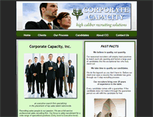 Tablet Screenshot of corporatecapacity.com